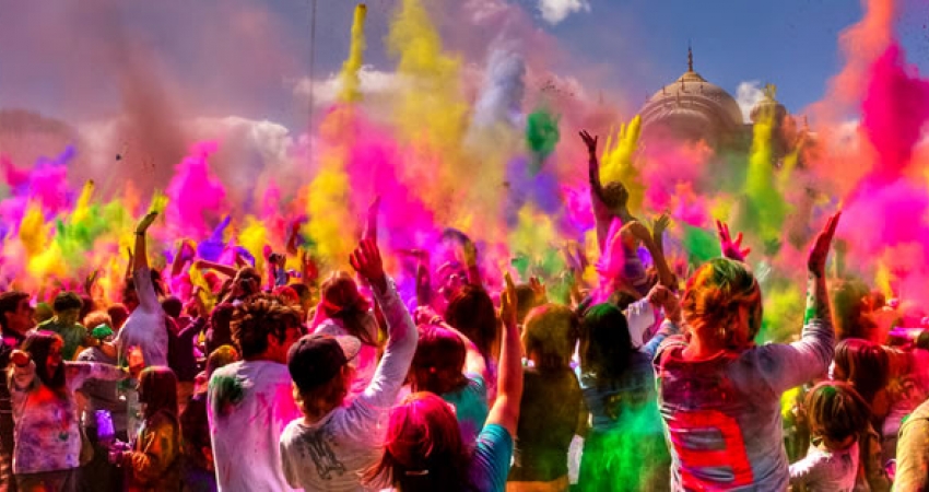 Holi Festivali Turu Hindistan Holi Festivali